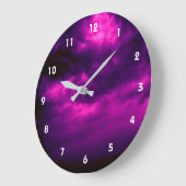 Bewolkte donkere Paarse lucht Grote Klok (Hoek)