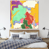 Bewolkte dromen canvas afdruk (Insitu (Slaapkamer))