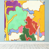 Bewolkte dromen canvas afdruk (Insitu (Houten vloer))