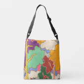 Bewolkte dromen crossbody tas (Achterkant)