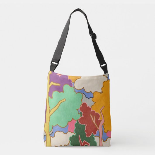 Bewolkte dromen crossbody tas (Voorkant)