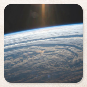 Bewolkte formaties in de Zuid-Indische Oceaan. Kartonnen Onderzetters