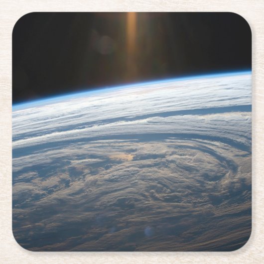 Bewolkte formaties in de Zuid-Indische Oceaan. Kartonnen Onderzetters (Voorkant)