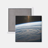 Bewolkte formaties in de Zuid-Indische Oceaan. Magneet (Voorkant / Achterkant)