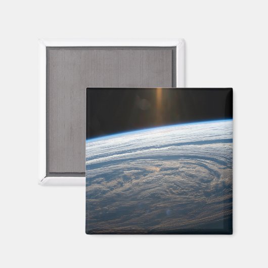 Bewolkte formaties in de Zuid-Indische Oceaan. Magneet (Voorkant / Achterkant)