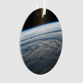 Bewolkte formaties in de Zuid-Indische Oceaan. Ornament (voorkant)