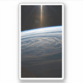 Bewolkte formaties in de Zuid-Indische Oceaan. Sticker (Voorkant)