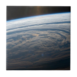 Bewolkte formaties in de Zuid-Indische Oceaan. Tegeltje