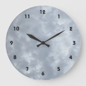 Bewolkte grijze lucht grote klok (Voorkant)