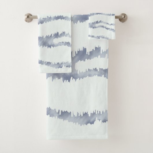 Bewolkte Grijze Zebra Gum Krab Kunst Bad Handdoek (Insitu)