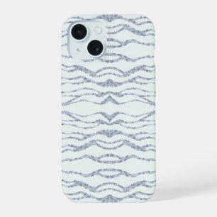 Bewolkte Grijze Zebra Gum Krab Kunst iPhone 15 Case