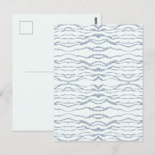 Bewolkte Grijze Zebra Gum Krabbel Kunst Briefkaart