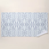 Bewolkte Grijze Zebra Gum Krabbende Kunst Strandlaken (Voorkant)