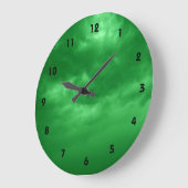 Bewolkte Groene Hemel Grote Klok (Hoek)