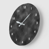 Bewolkte Houtskool Zwarte Hemel Grote Klok (Hoek)