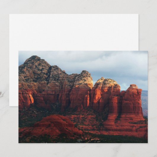 Bewolkte koffiepotrots in Sedona Arizona (Voorkant / Achterkant)