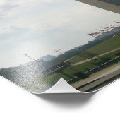 Bewolkte lucht en Washington Monument Foto Afdruk (Hoek)