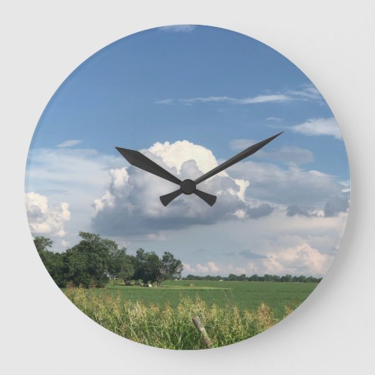 Bewolkte Lucht Grote Klok (Voorkant)