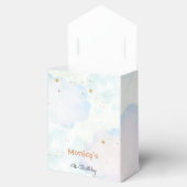 Bewolkte lucht hete luchtballonnen kinderen verjaa bedankdoosjes (Geopend)