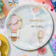 Bewolkte lucht hete luchtballonnen kinderen verjaa