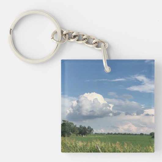 Bewolkte Lucht Sleutelhanger (Voorkant)