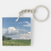 Bewolkte Lucht Sleutelhanger (Achterkant)