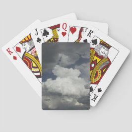 Bewolkte lucht speelkaarten