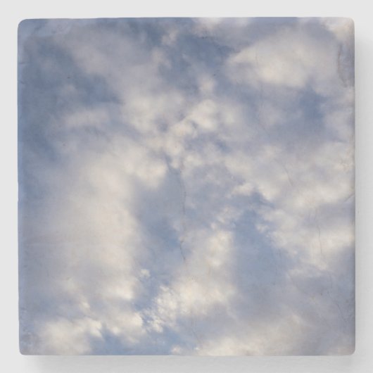 Bewolkte lucht stenen onderzetter (Voorkant)