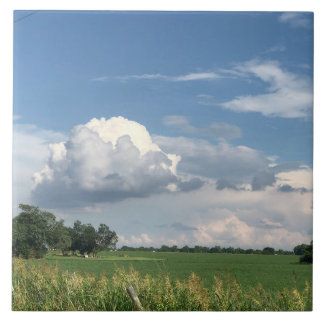 Bewolkte lucht tegeltje