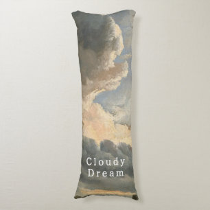 Bewolkte Lucht, Witte Schrift, Diepe Slaap Lichaamskussen