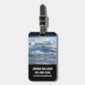 Bewolkte luchten boven Soedan Bagagelabel (Voorkant verticaal)