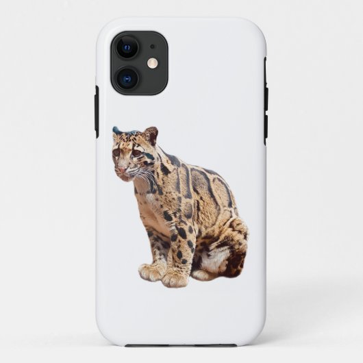 bewolkte luipaard foto jungle grote kat dier Case-Mate iPhone case (Achterkant)