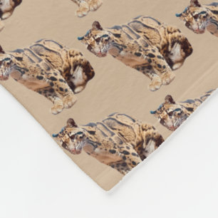 bewolkte luipaard foto jungle grote kat dier fleece deken