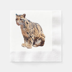 bewolkte luipaard foto jungle grote kat dier servet