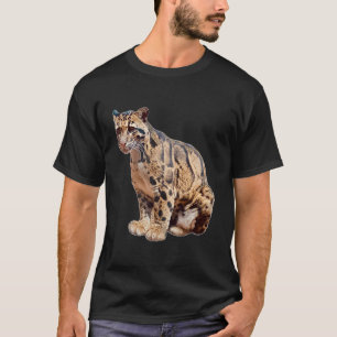 bewolkte luipaard foto jungle grote kat dier t-shirt