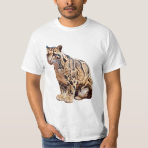 bewolkte luipaard foto jungle grote kat dier t-shirt