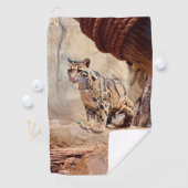 bewolkte luipaard foto natuur natuurleven exotisch golfhanddoek (Insitu)
