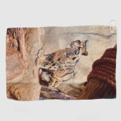 bewolkte luipaard foto natuur natuurleven exotisch golfhanddoek (Horizontaal)