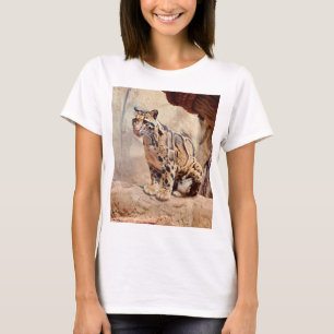 bewolkte luipaard foto natuur natuurleven exotisch t-shirt