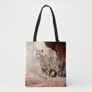 bewolkte luipaard foto natuur natuurleven exotisch tote bag