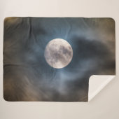 BEWOLKTE MAAN SHERPA DEKEN (Voorkant (horizontaal))