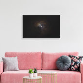 Bewolkte Nachtmaan Canvas Afdruk (Insitu (Woonkamer))