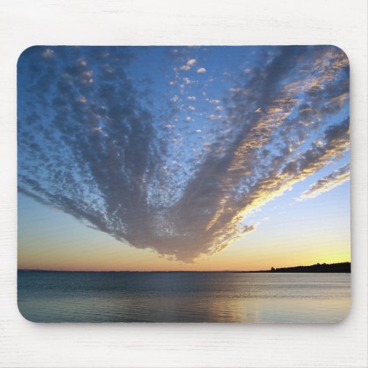 Bewolkte Sunset Mousepad Muismat (Voorkant)