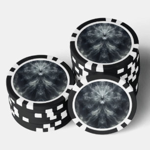Bewolkte verschijning poker chips