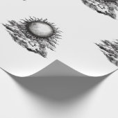 Bewolkte Zon Cadeaupapier (Hoek)