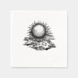 Bewolkte Zon Servet