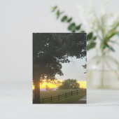 Bewolkte Zonsondergang in de Middag Briefkaart (Staand voorkant)