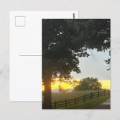 Bewolkte Zonsondergang in de Middag Briefkaart (Voorkant / Achterkant)