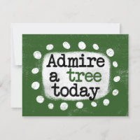 Bewonder een boom vandaag Wenskaart