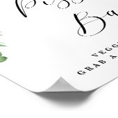 Bewonder het bord met de bloemenzaak Buffet Bruilo Poster (Hoek)